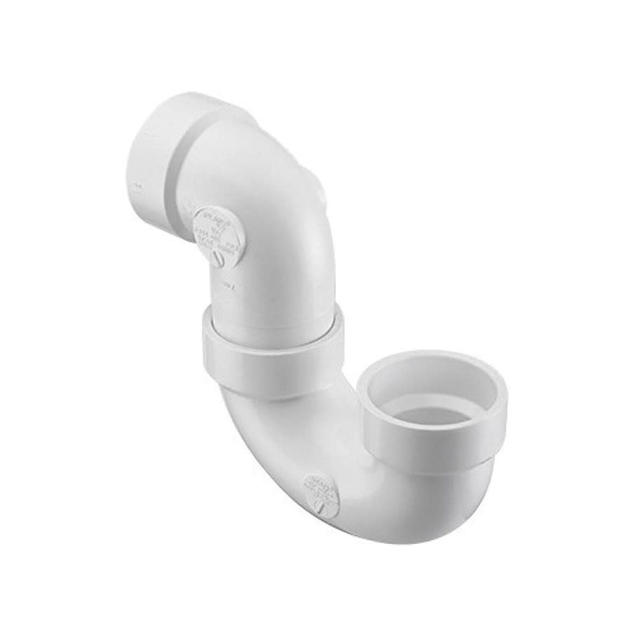 P-Trap, 2 in, Hub, DWV, PVC