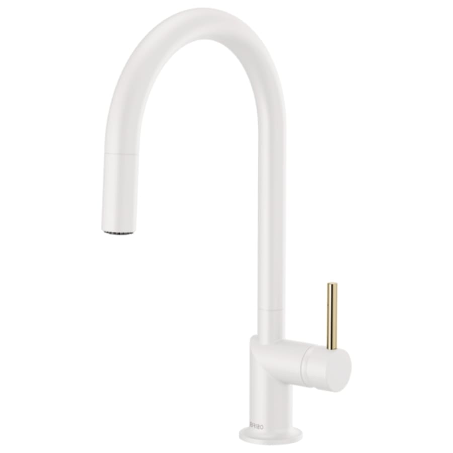 Odin 1.8 GPM Single Hole Pull Down Kitchen Faucet with Arc Spout - Less Handle