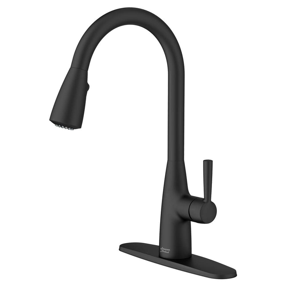 Fairbury 2S Single-Handle Pull-Down Sprayer Kitchen Faucet in Matte Black