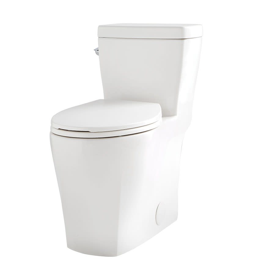 Lemora™ One Piece Toilet, Floor Mount, 12 in Rough, ADA, Elongated Bowl, Left Hand Lever, 1.28 gpf, White