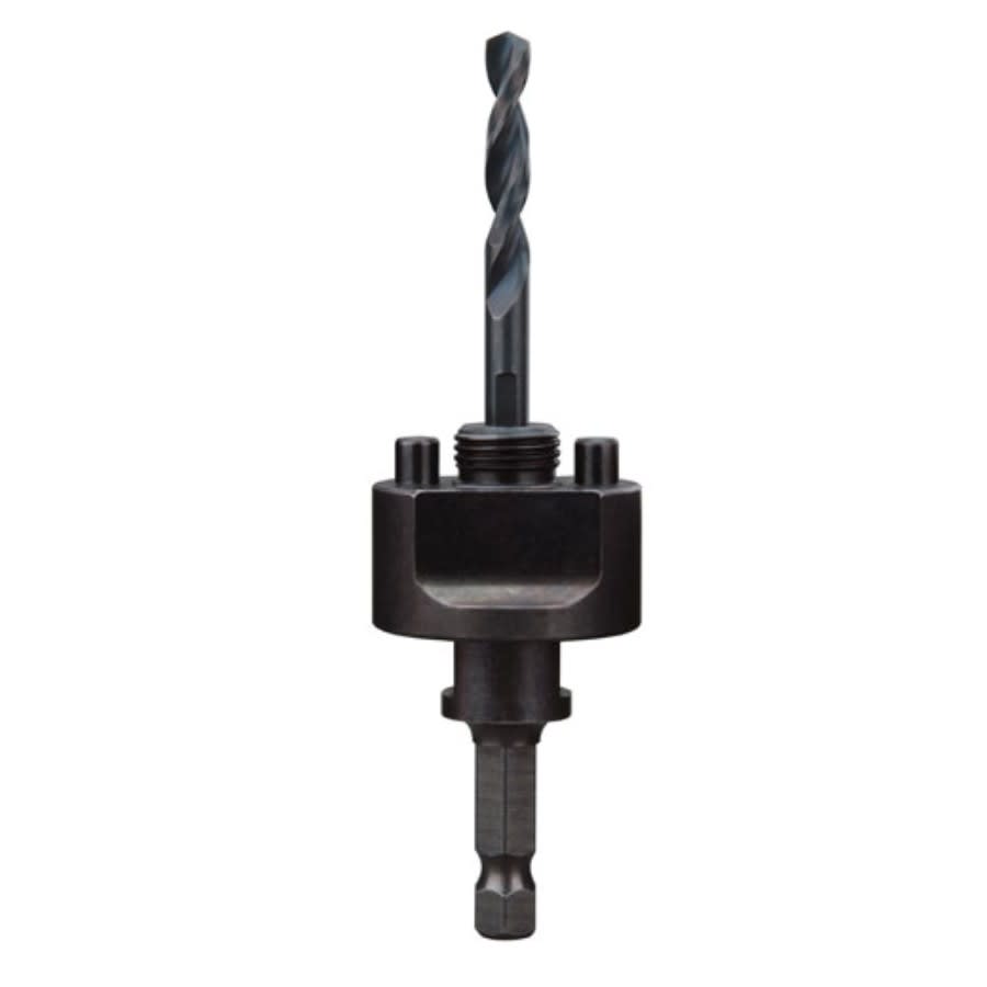 Large Thread Quick-Change Universal Hole Saw Arbor, 5/8-18 Arbor, 3/8 in, Steel