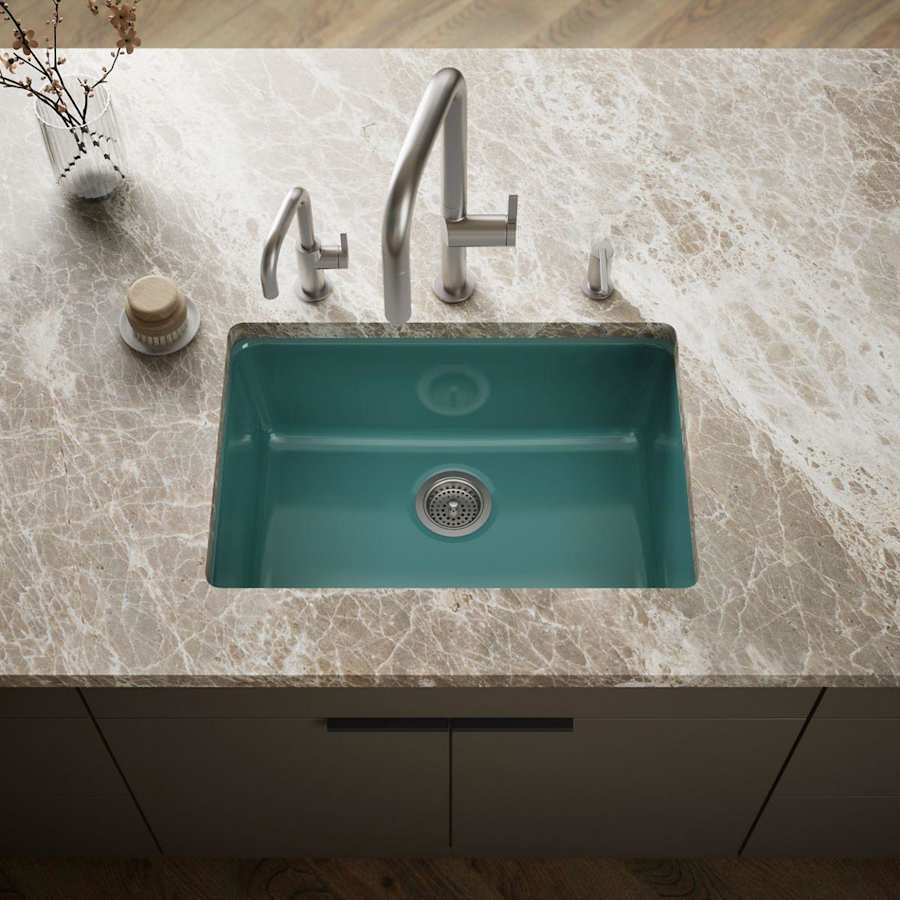 Iron/Tones 27" Undermount Single Basin Enameled Cast Iron Kitchen Sink