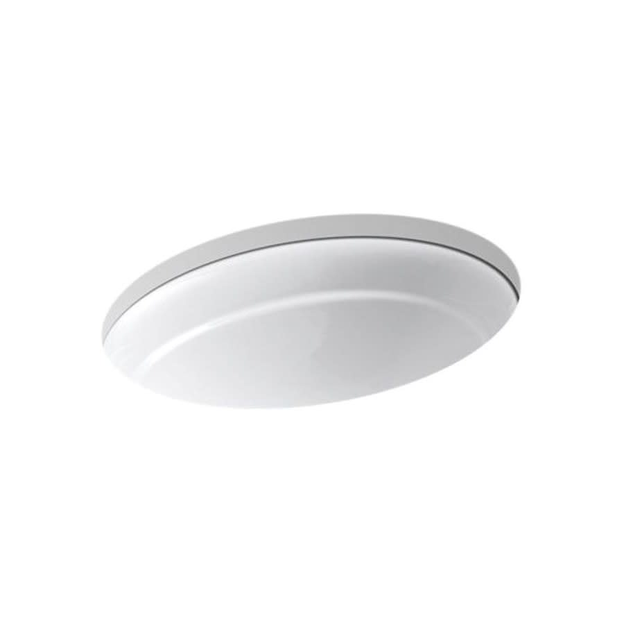 Serif® Under Mount Lavatory Sink, ADA, 20-5/8 x 15-1/4 x 8-7/16 in, Cast Iron, White