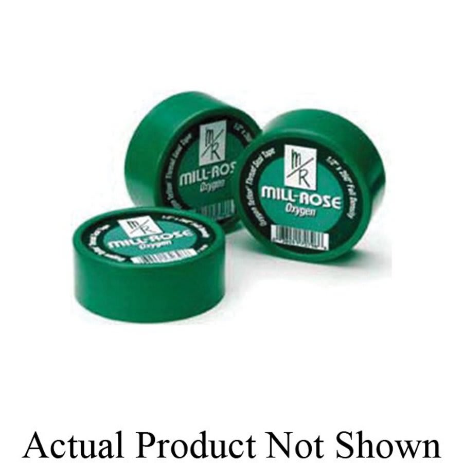 Oxygen Teflon Tape, 1/2 in W, 260 in L, Green