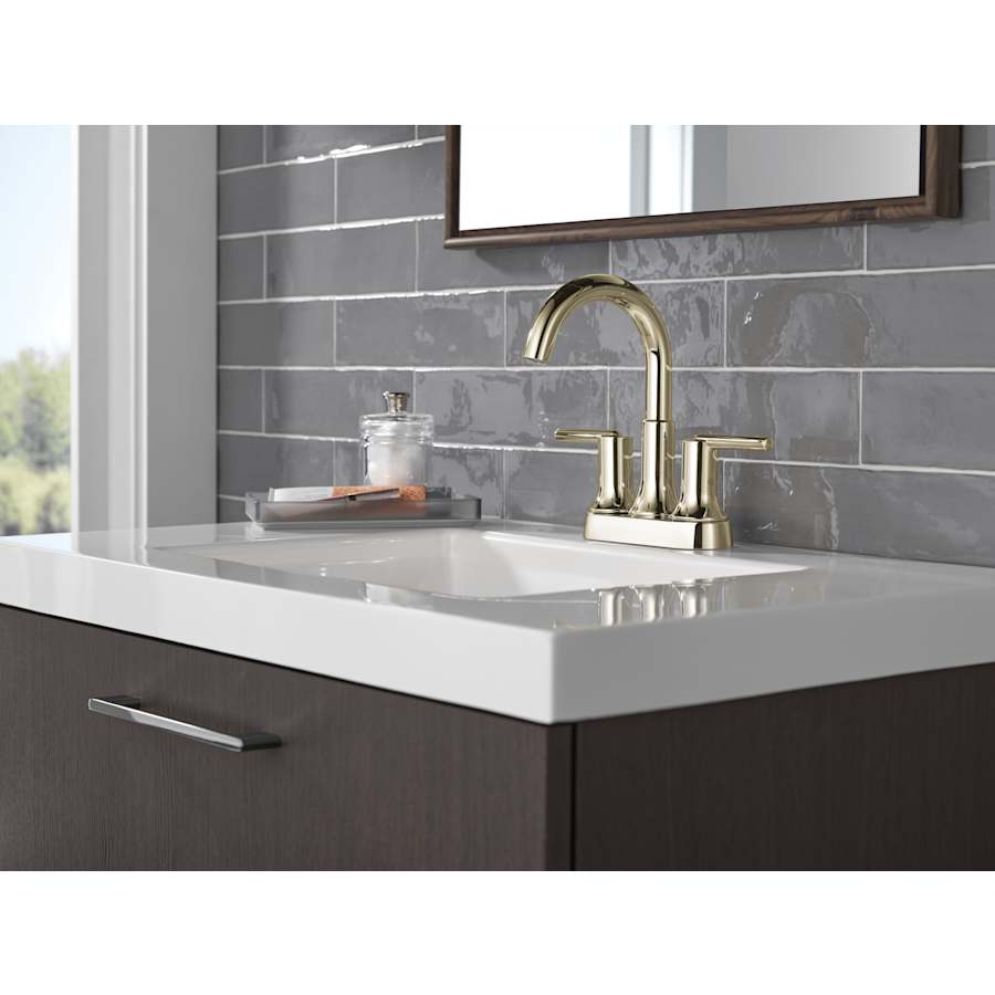 Trinsic 1.2 GPM Centerset Bathroom Faucet with Metal Push-Pop Drain Assembly