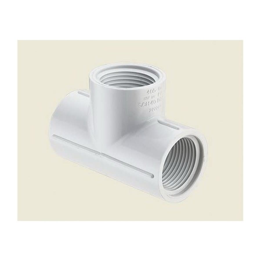 Tee, 1/2 in, FNPT, SCH 40/STD, PVC