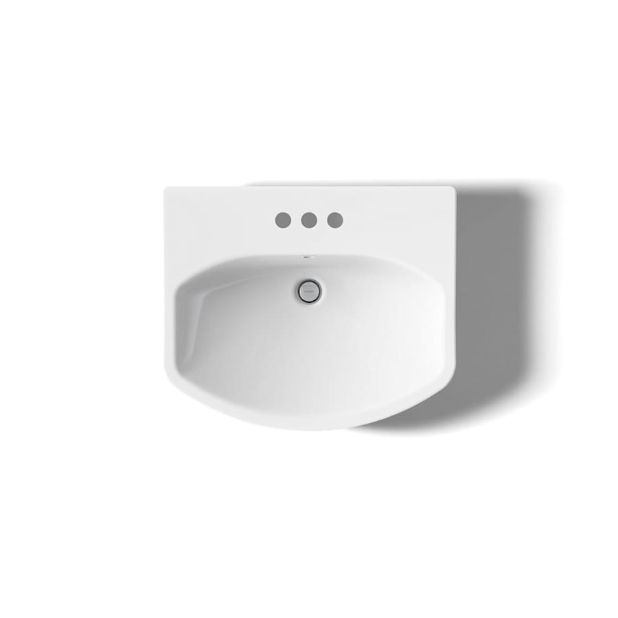 Cimarron 21" Pedestal Bathroom Sink with 3 Holes Drilled and Overflow