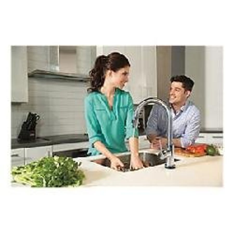Trinsic® Kitchen Touchless Faucet, Deck Mount, ADA, 1 Lever Handle, 1-Hole, Arctic Stainless