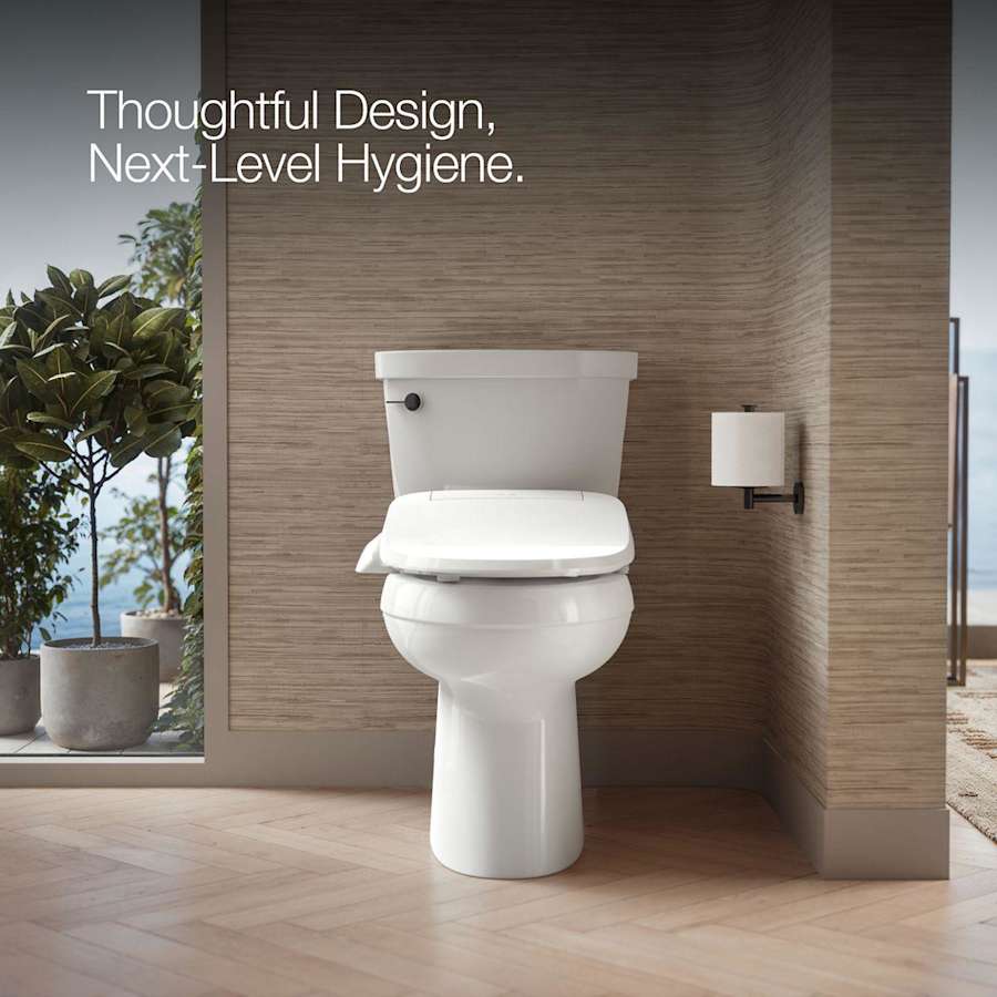PureWash E525 Elongated Bidet Seat with Continuously Heated Water, Automatically UV Light Self-Cleaning Stainless Steel Wand, Front and Rear Wash Modes, Adjustable Water Temperature and Pressure, Quiet-Close, and Quick-Release Technologies