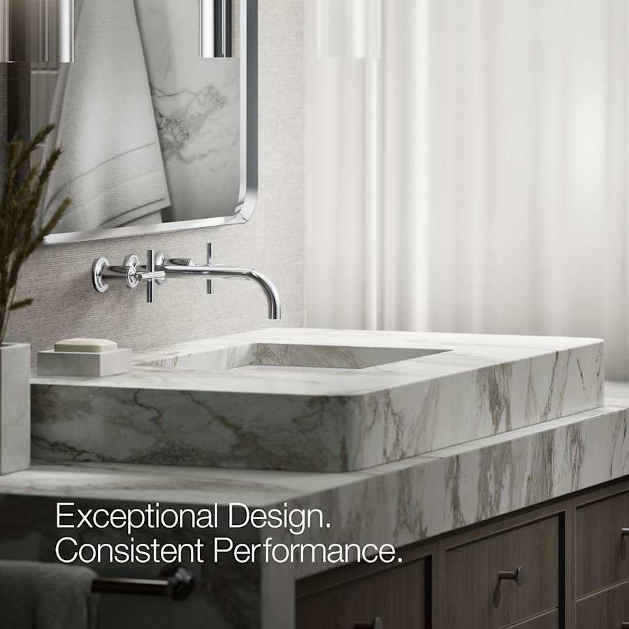 Purist 1.2 GPM Wall Mounted Widespread Bathroom Faucet