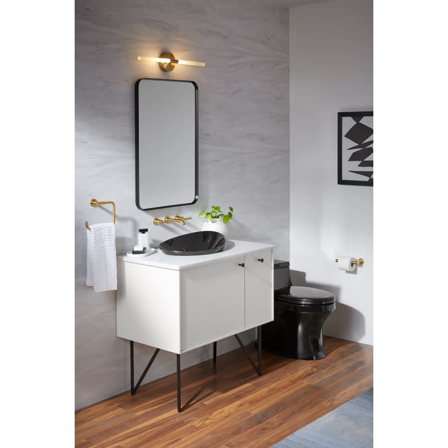 Essential 22-1/16" W x 34-1/16" H Rectangular Framed Bathroom Mirror