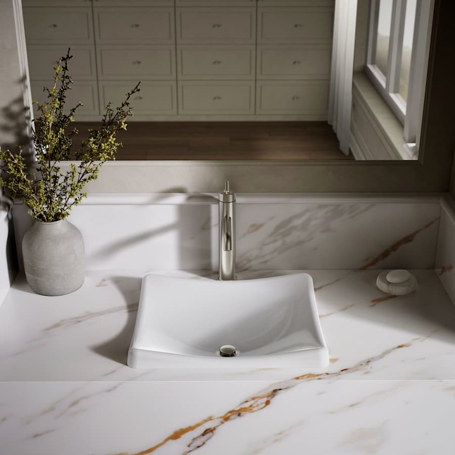 DemiLav 18-1/4" Enameled Cast Iron Wading Pool Bathroom Sink