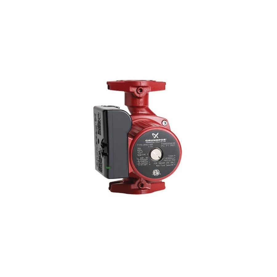 UPS 3-Speed Inline Pump, 1/2 hp, 120 VAC, 1 ph, ODP, Cast Iron