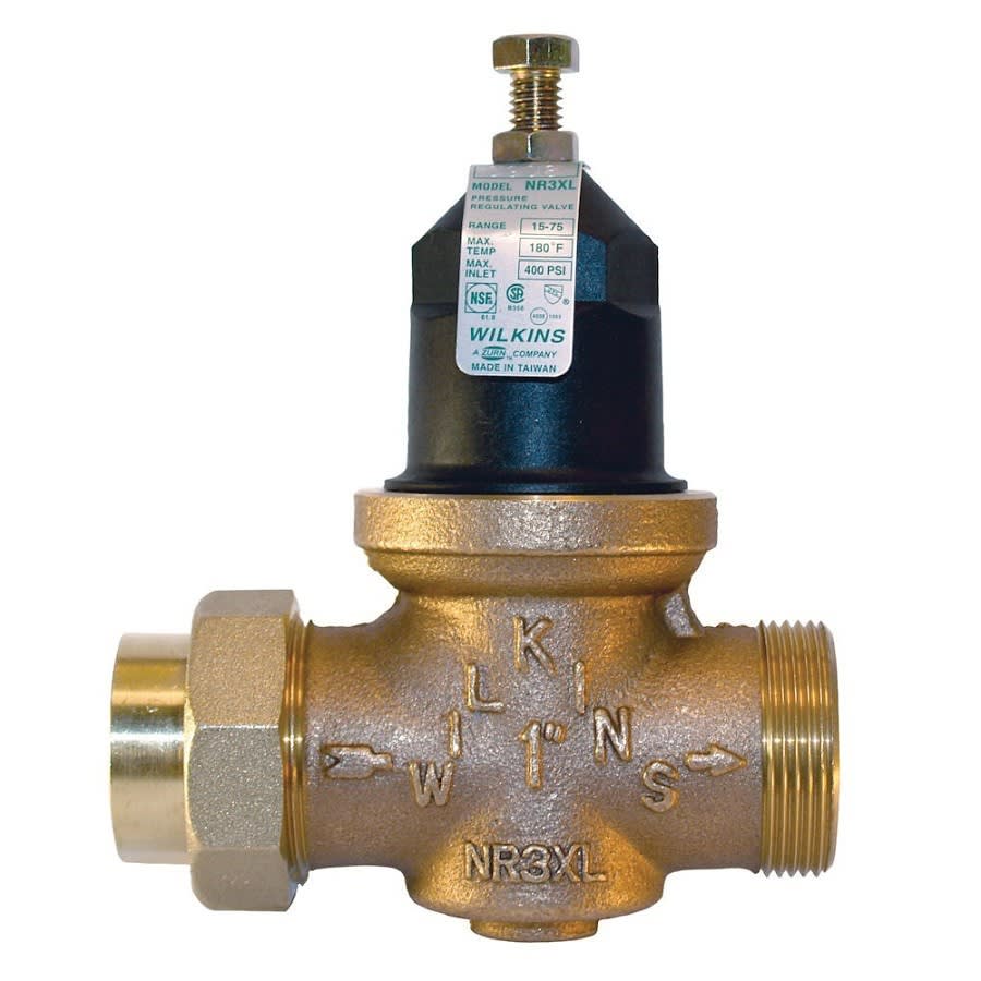 Pressure Reducing Valve, 1-1/4 in, Union FNPT x FNPT, Bronze