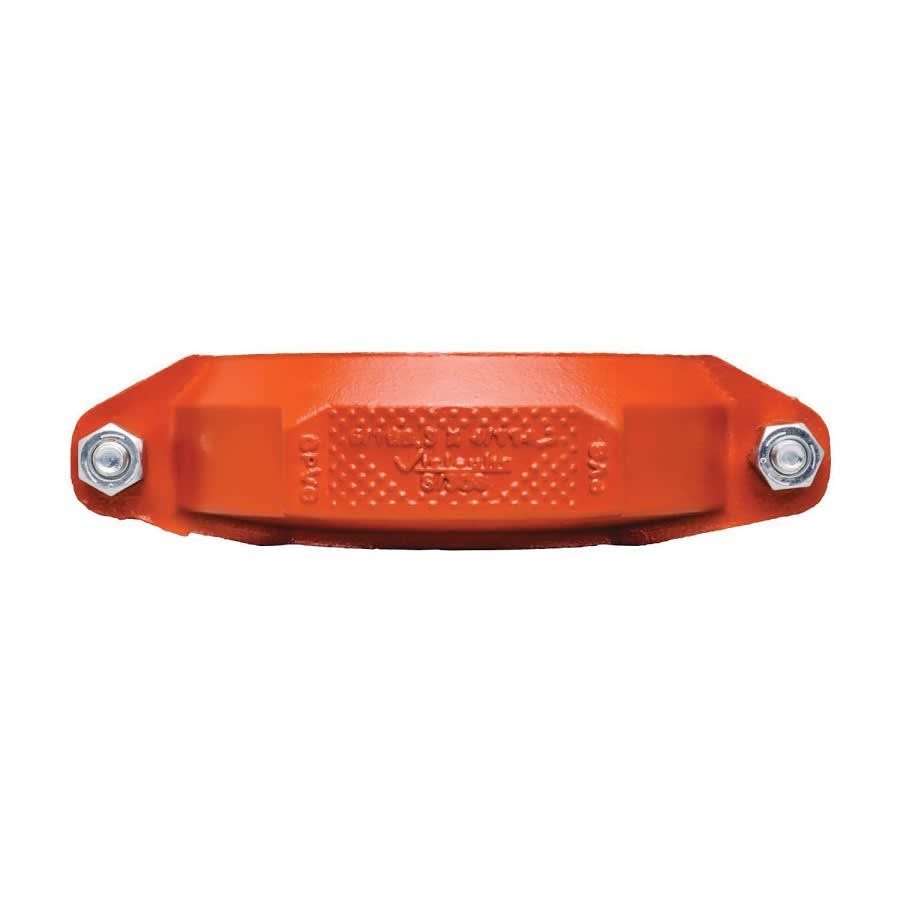 Rigid Coupling, 6 x 4 in, Groove, Ductile Iron, Enamel Painted