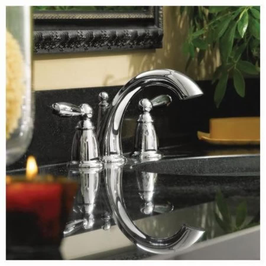 Brantford™ Widespread Lavatory Faucet, ADA, 2 Handle, 3-Hole, 1.2 gpm, Polished Chrome
