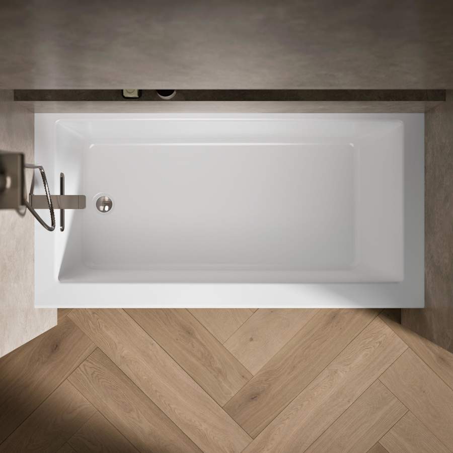 Underscore 60" X 30" Alcove Soaking Bathtub with Integral Apron, Integral Flange, and Left-Hand Drain