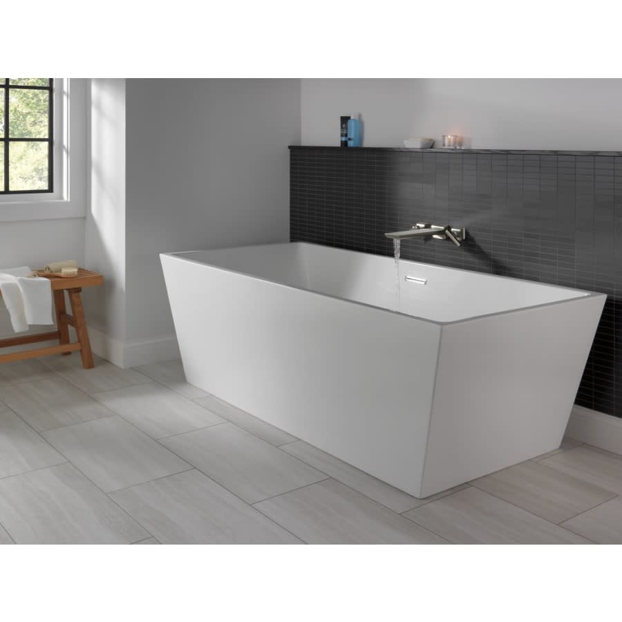 Pivotal Double Handle Wall Mounted Tub Filler Trim - Less Rough In