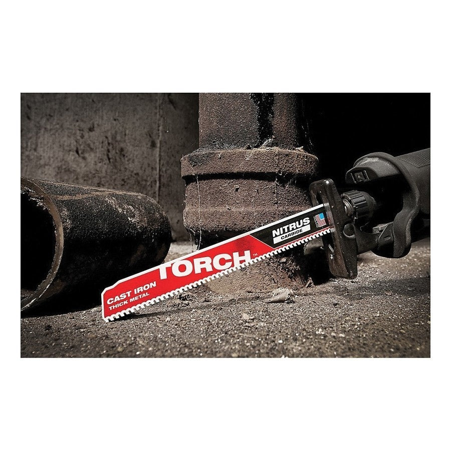 SAWZALL® The Torch™ Carbide Tip Reciprocating Saw Blade, 9 in L, 7 tpi, 0.05 in THK