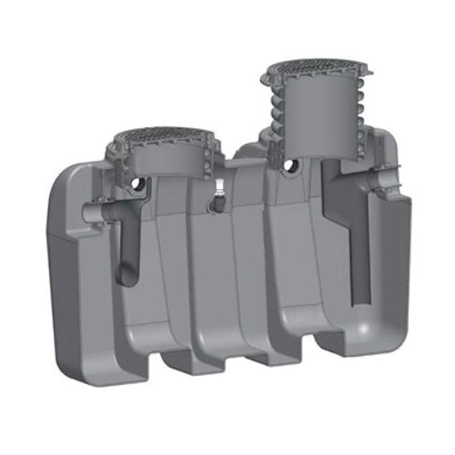 BIG-O Oil Interceptor, 118 gal, 75 gpm, Polyethylene