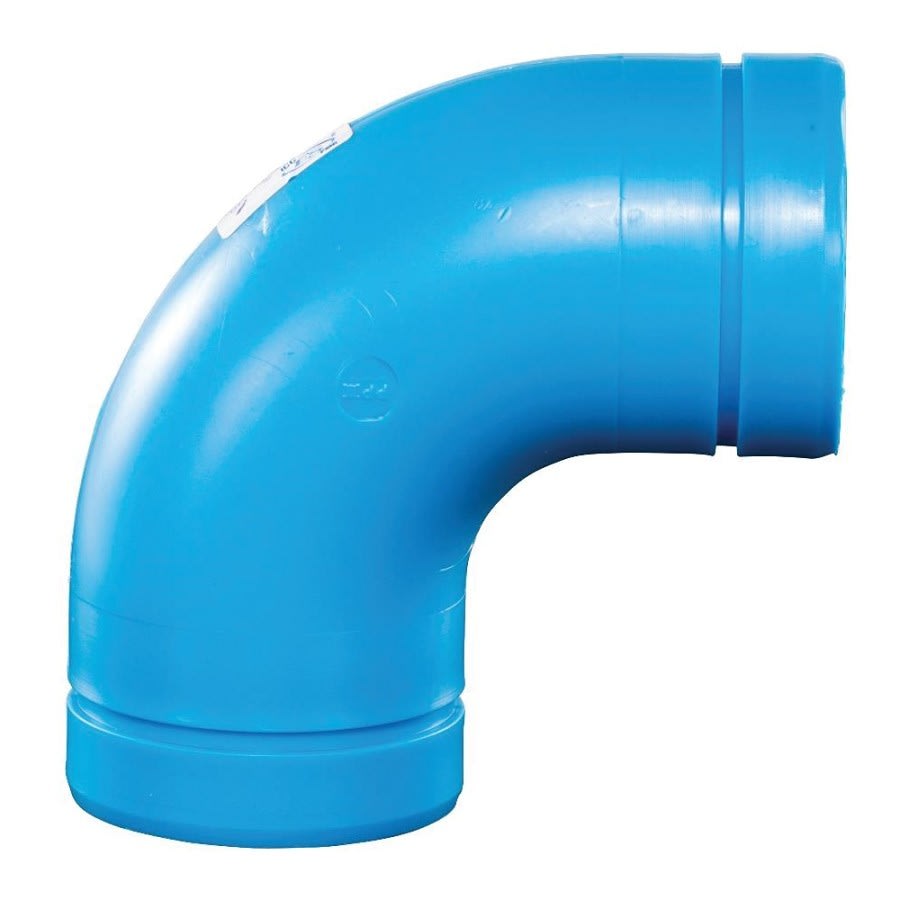 Blueline™ Acid Waste 90 deg Elbow, 3 in, Polypropylene