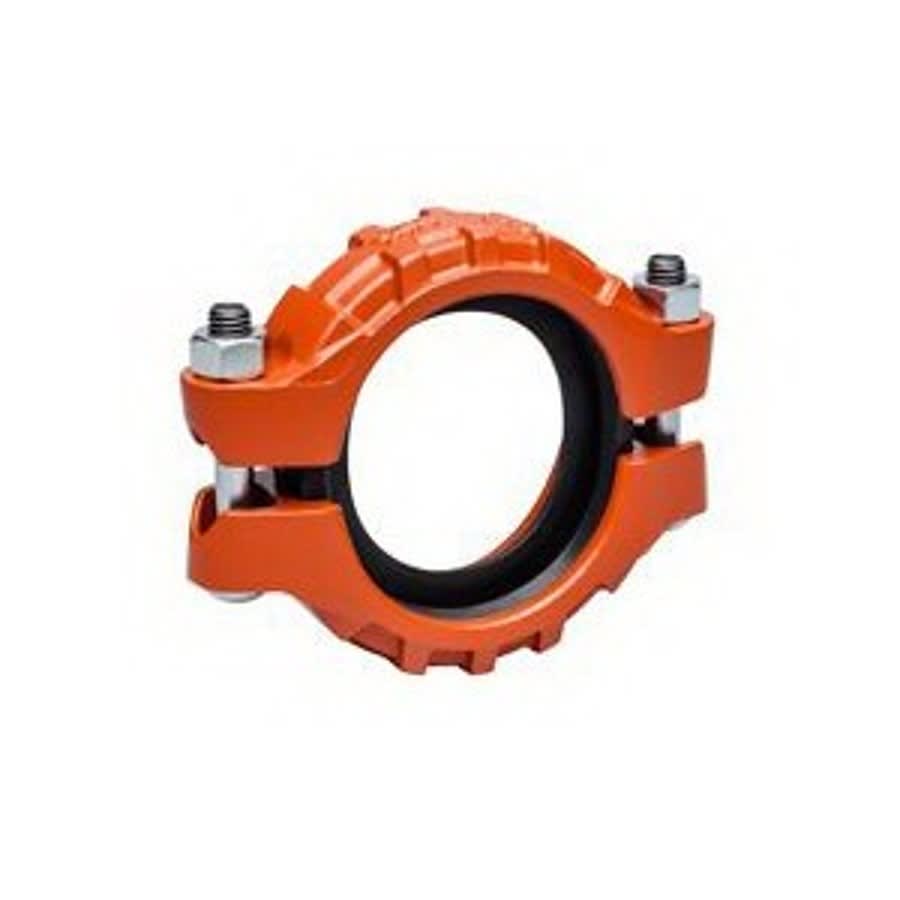 Coupling, 5 in, Groove, Ductile Iron, Enamel Painted