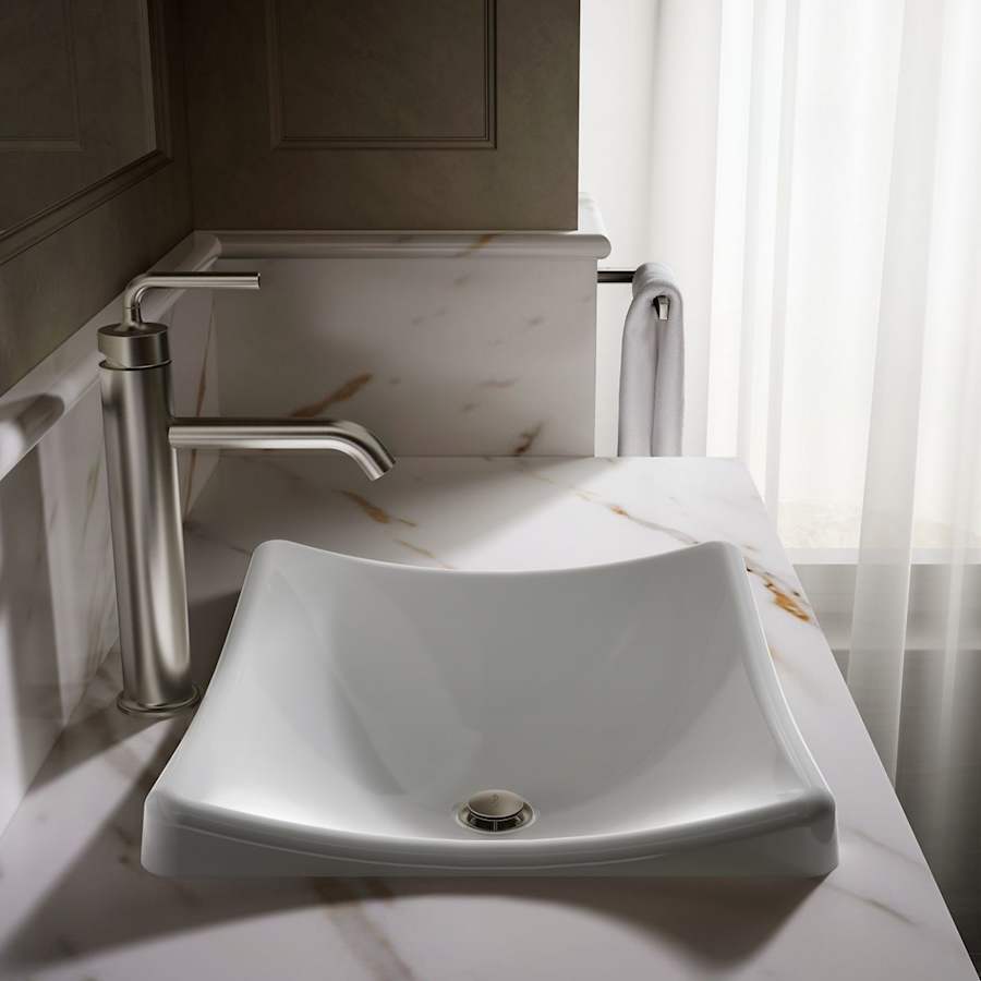 DemiLav 18-1/4" Enameled Cast Iron Wading Pool Bathroom Sink