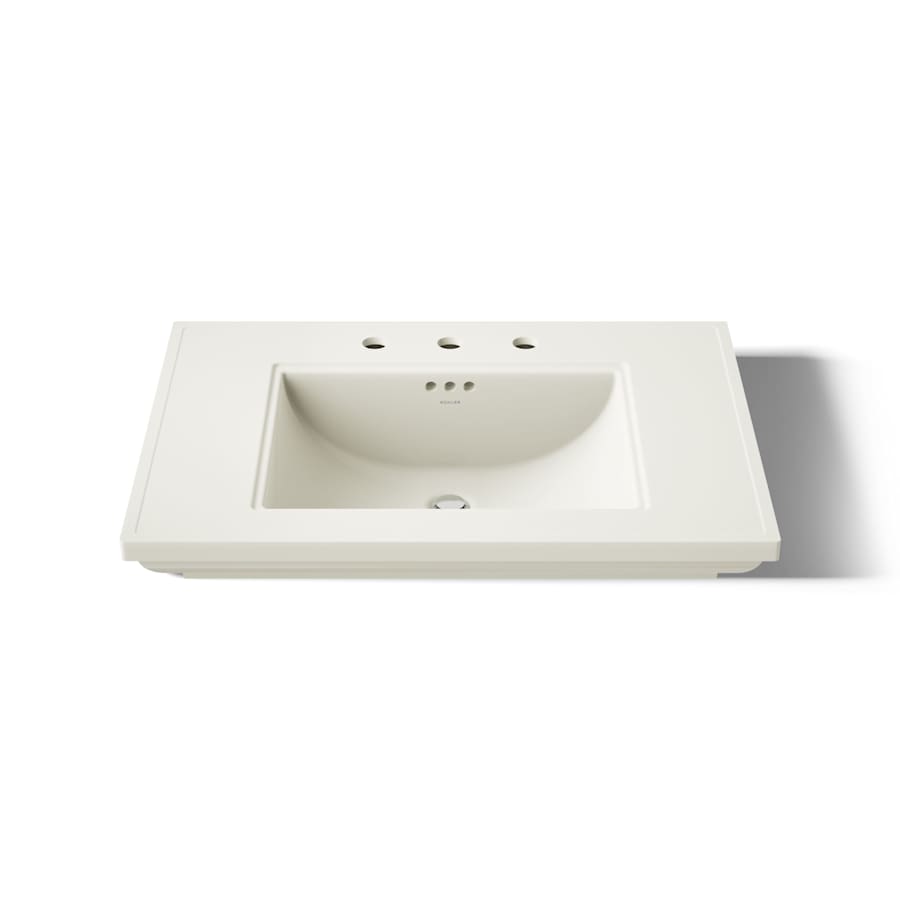 Memoirs Stately 30" Fireclay Pedestal Bathroom Sink with 3 Holes Drilled and Overflow