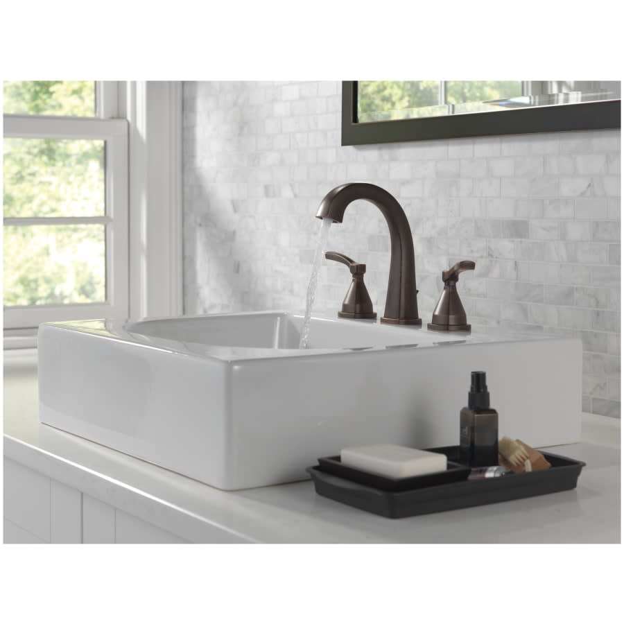 Stryke 1.2 GPM Widespread Bathroom Faucet with Lever Handles and Pop-Up Drain Assembly