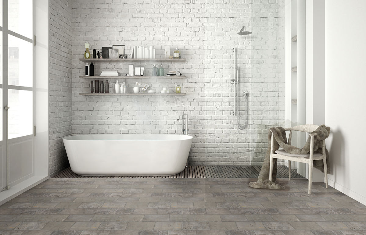 Brickstone Taupe Porcelain Tile