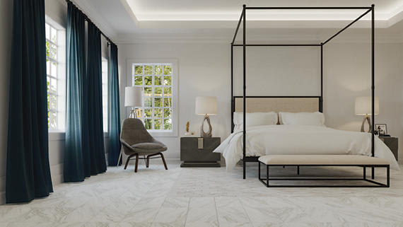 Perpetuo Timeless White Rectangle 12X24 Matte
