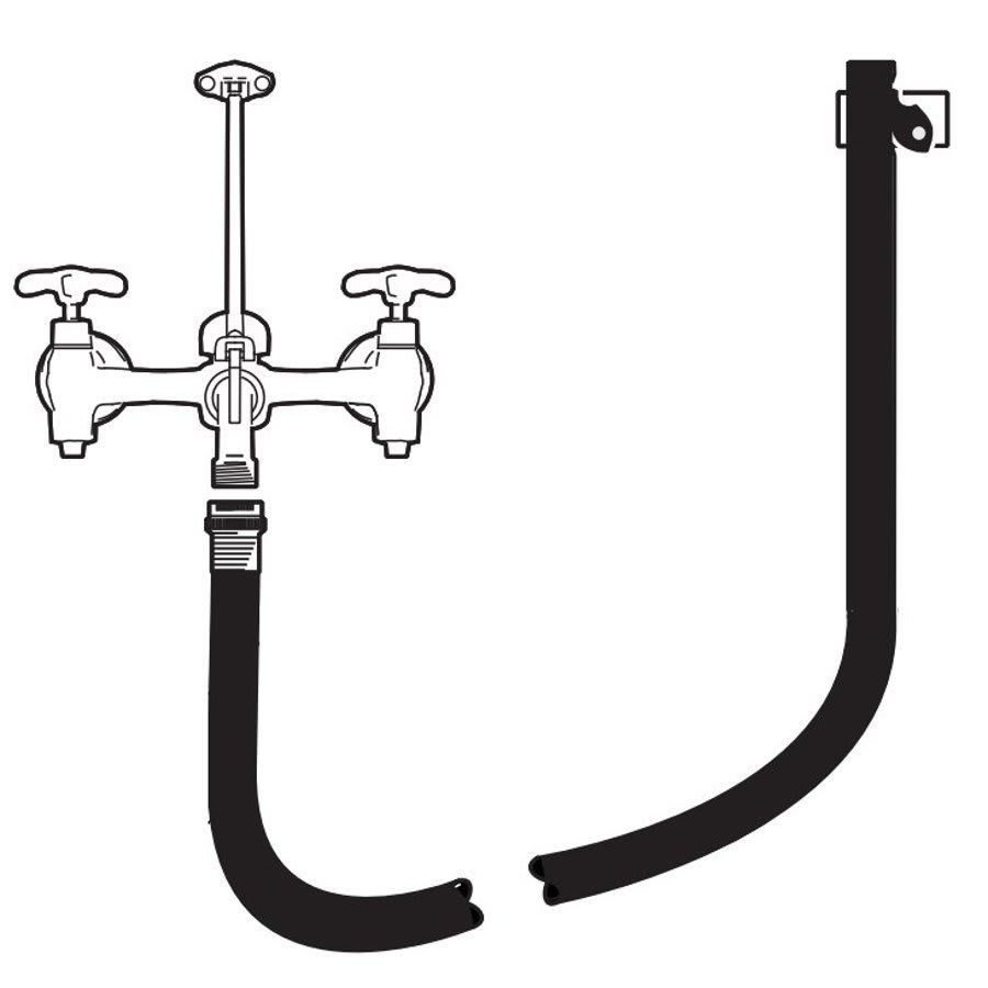 Mop Sink, 1 Basin, Floor Mount, Plastic, White