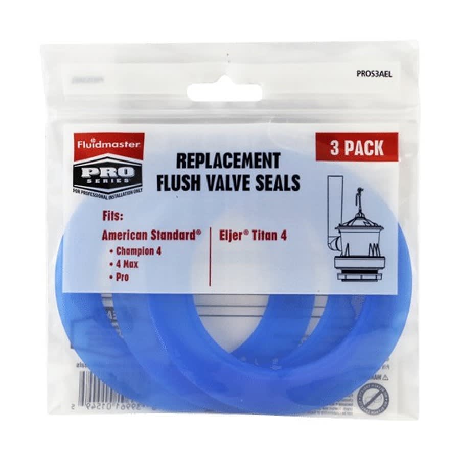 PRO Series Replacement Flush Valve Seals, 6-3/4 in Dia, For Use With American Standard Champion 4, 4 Max, Pro, Silicone, Blue
