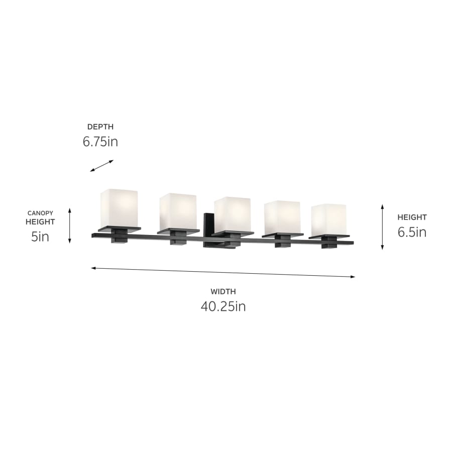 Tully 5 Light 40" Wide Vanity Light