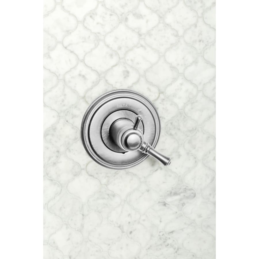 Universal Mixing Rough-In Valve with Service Stops, 1/2" NPT Male thread with 1/2" C.W.T Female Sweat - Shower Only, No Tub Outlet
