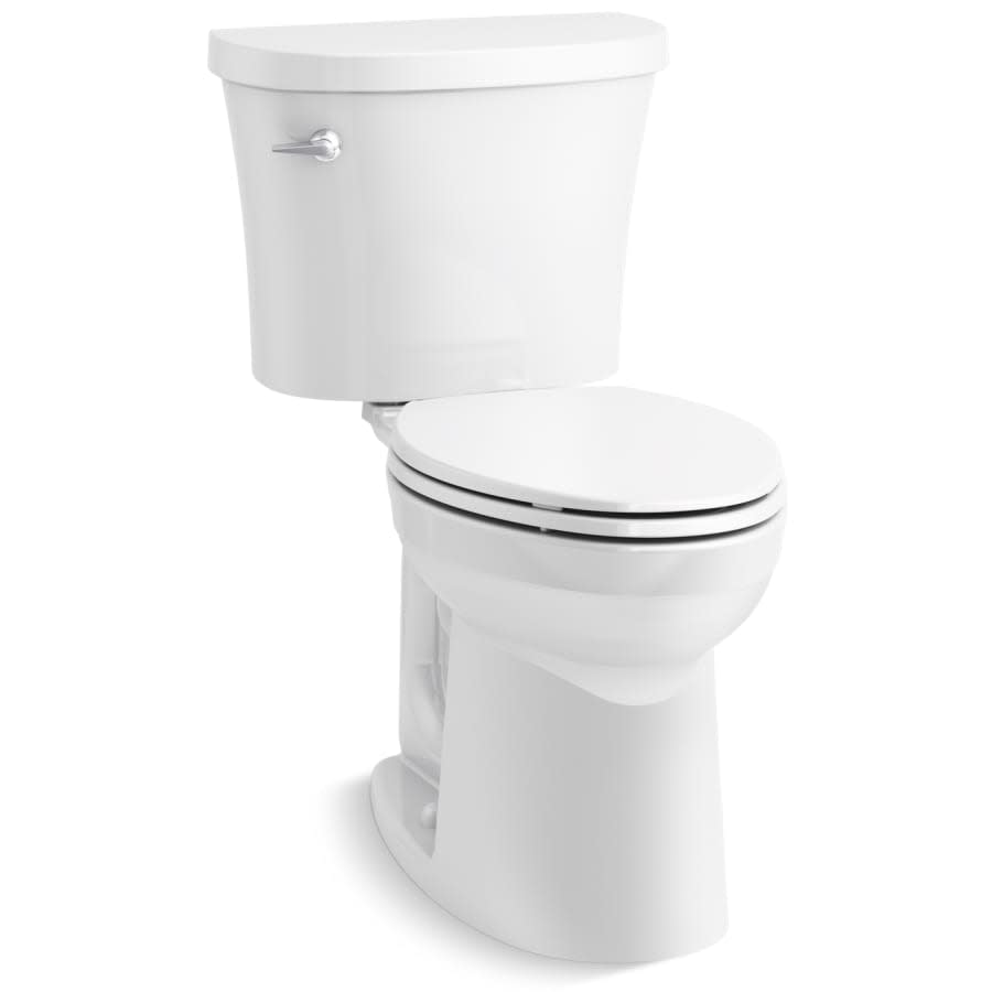 Kingston Comfort Height Complete Solution Two-Piece Elongated 1.28 GPF Toilet Includes Quiet-Close Toilet Seat