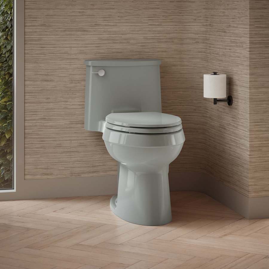 Adair 1.28 GPF One-Piece Elongated Comfort Height Toilet with AquaPiston Technology - Seat Included