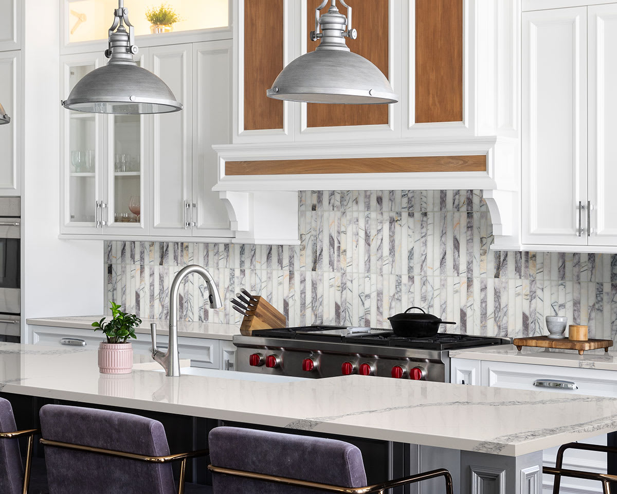 Scollopini Lilac Pattern Polished