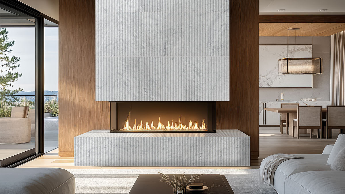 Carrara White Milano Ribbo Honed