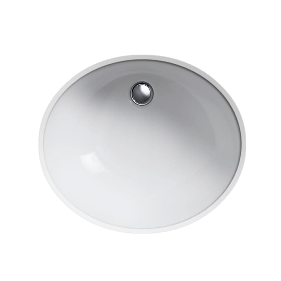 Caxton 17" Undermount Bathroom Sink with Glazed Underside