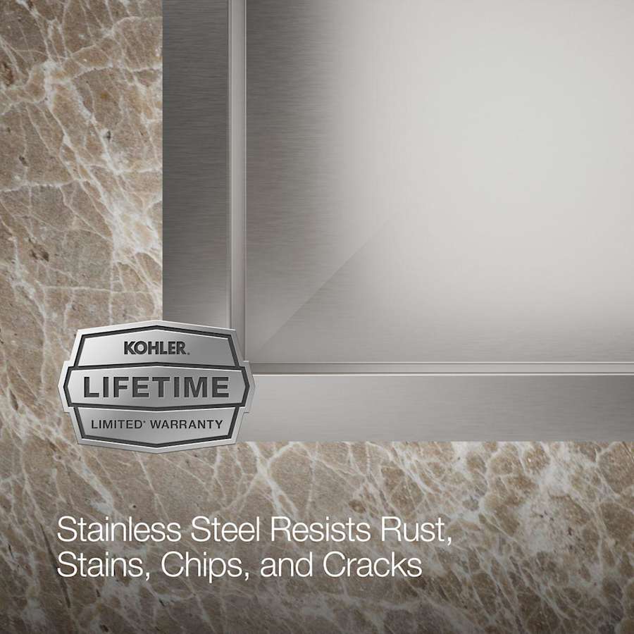 Vault 25" Single Basin Top-Mount/Under-Mount 18-Gauge Stainless Steel Kitchen Sink with SilentShield