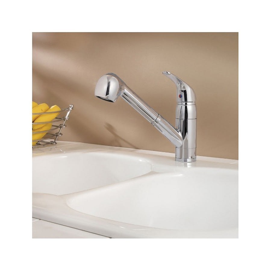 Pfirst Series™ Kitchen Faucet, Deck Mount, ADA, 1 Lever Handle, 1 or 3-Hole, Polished Chrome