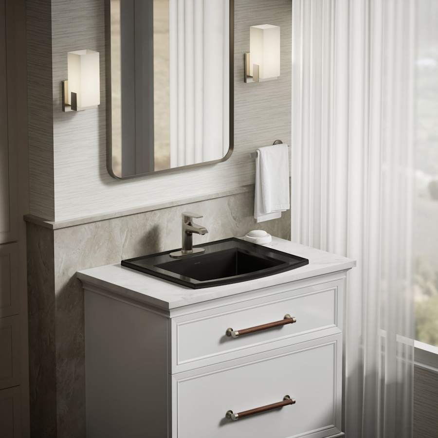 Archer 22-5/8" Drop In Bathroom Sink with 3 Holes Drilled and Overflow