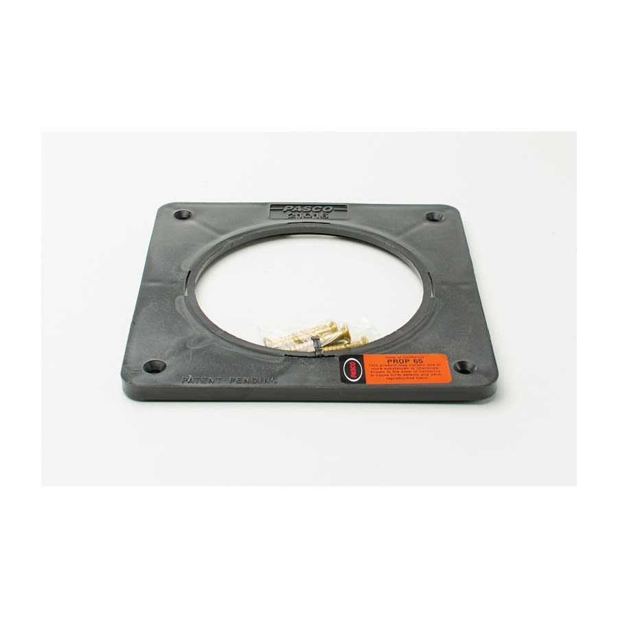 Closet Flange Spacer, For Use With PVC/ABS/Cast Iron Closet Flanges, 10 x 10 x 3 in, Polyethylene