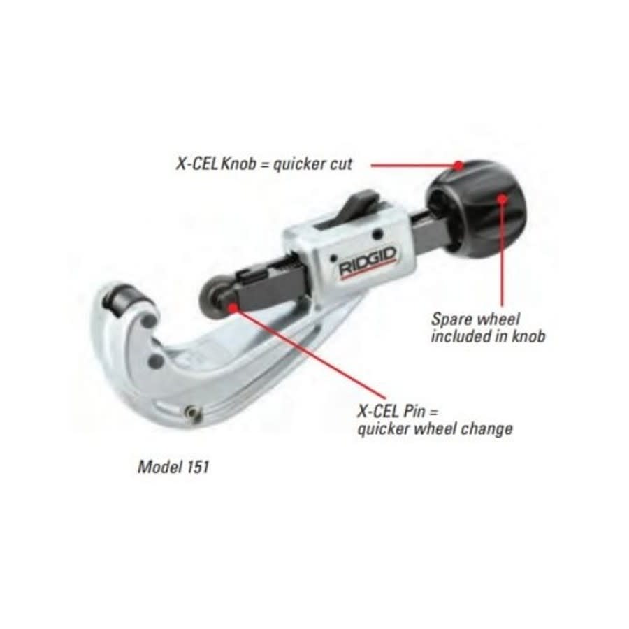 Tubing Cutter, 1/4 to 1-5/8 in Capacity