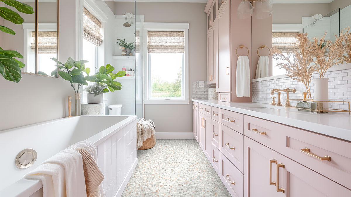 Briar Rosa Penny Round Tile
