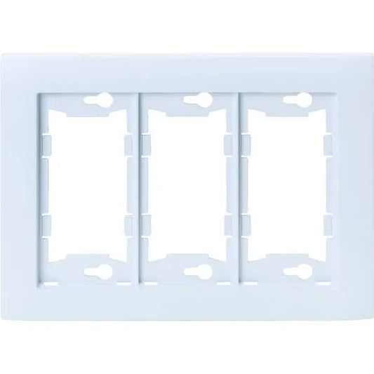 Taymac Allure 3-Gang Plastic Wall Plate (White)