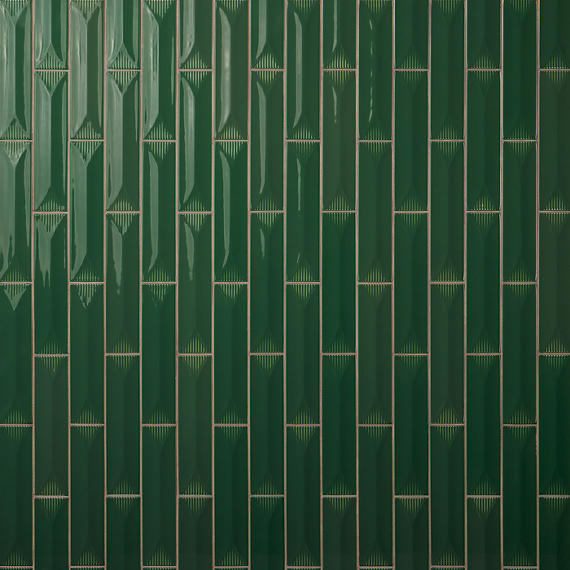 Color Story Pinstripes Wisdom Rectangle, Wave Crest 2X8 Glossy