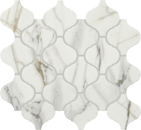 Mythique Marble Calacatta Venecia Matte Arabesque 3X3 Matte