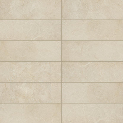 Platinum Almond Rectangle 6X18 Glossy